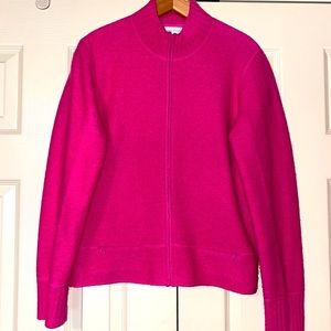 Zip front wool cardigan. Gently worn.